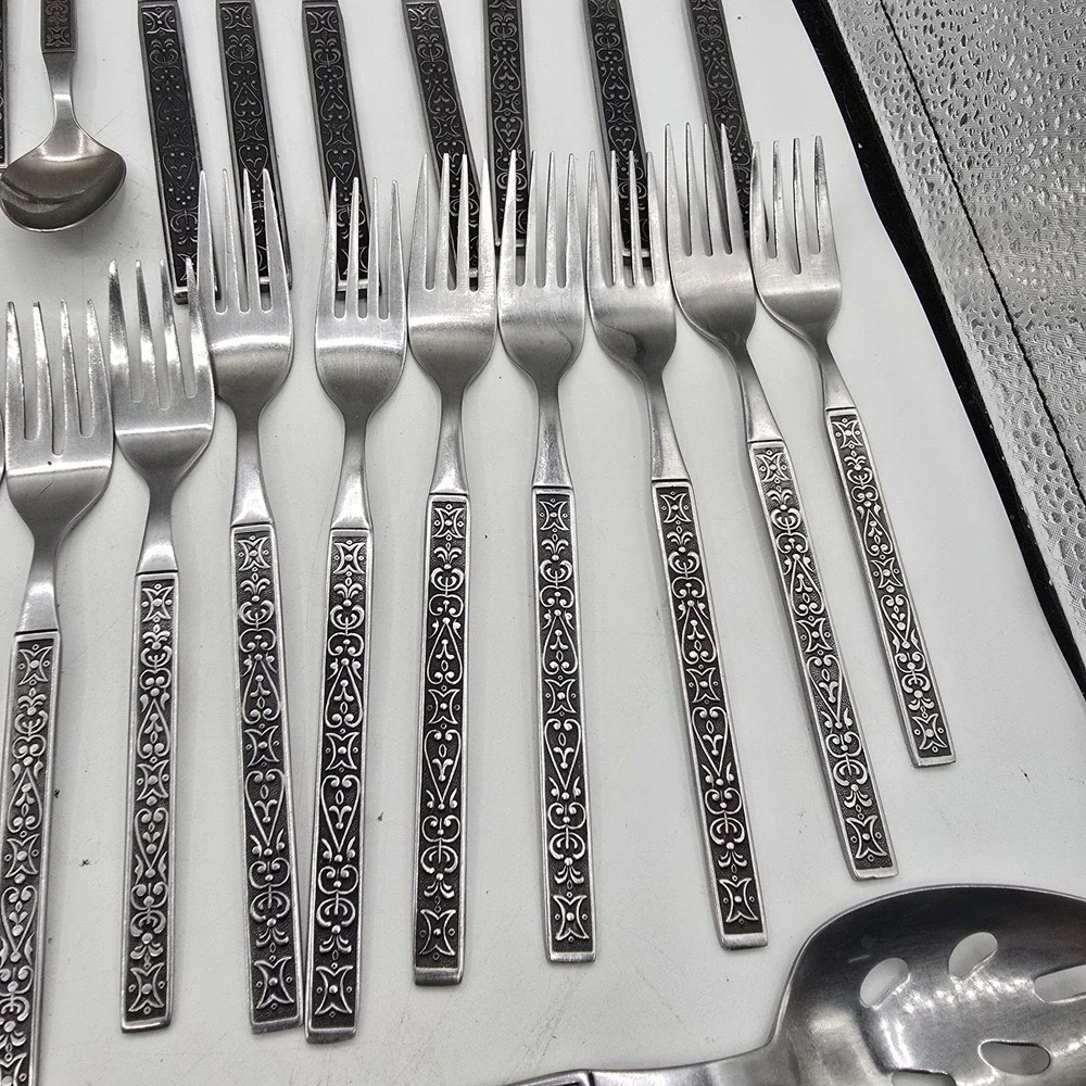 Lot of 59 National Stainless Miranda Flatware MCM Japan